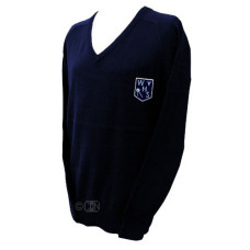 Westhoughton LOGO'D Unisex V Neck Jumper