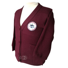 School Cardigan with Logo