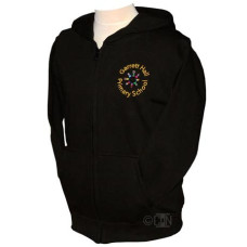 PE Full Zip Sweatshirt Hoodie with Logo