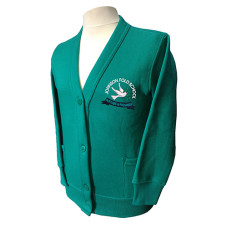 School Cardigan with Logo