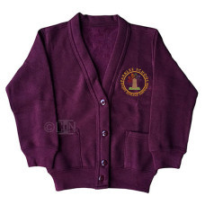 School Cardigan with Logo