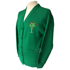 School Cardigan with Logo