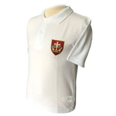 School white Polo Shirt with Logo