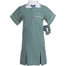 Gingham GREEN Check School Summer Dress