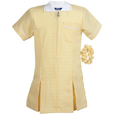 Gingham YELLOW Check School Summer Dress