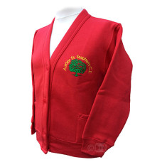 School Cardigan with Logo