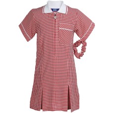 Gingham RED Check School Summer Dress